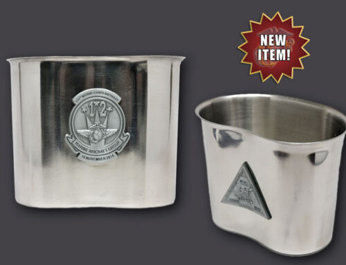 Polished Steel Marine Corps Canteen Cups